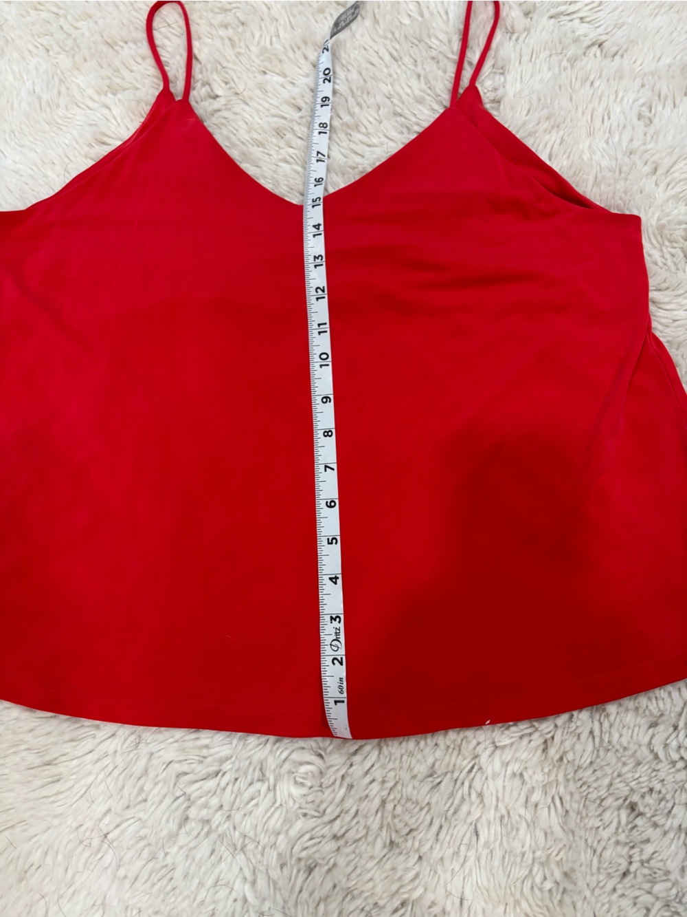 Source Unknown Salmon Red V-Back Spaghetti Strap Camisole Sz L - Picture 7 of 9